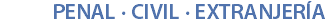 PENAL · CIVIL · EXTRANJERÍA